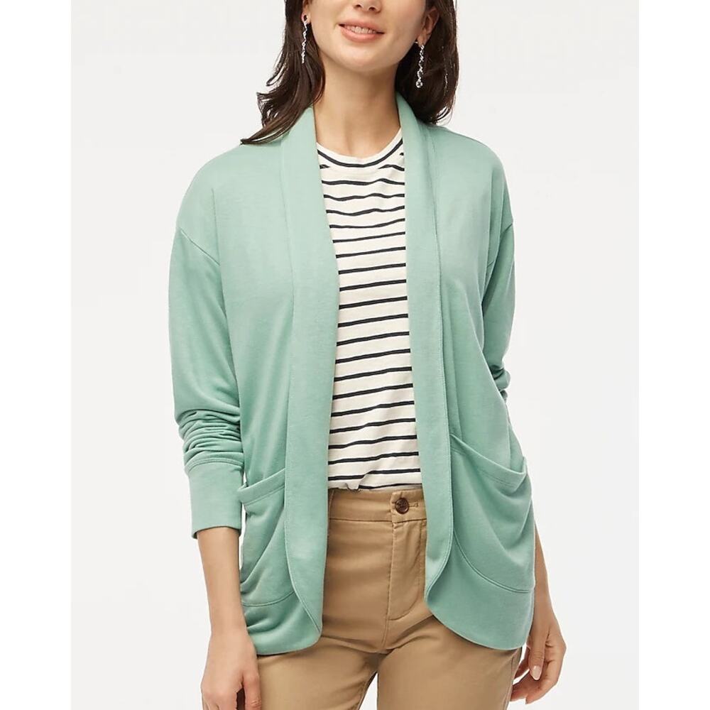 New with‎ Tags J.Crew Eucalyptus Steam Soft Knit Wrap Cardigan Sweater Size XXL